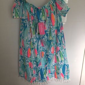 LP beach and bae sunglow off the shoulder dress